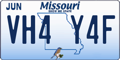 MO license plate VH4Y4F