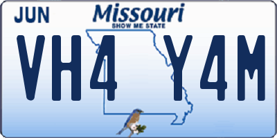 MO license plate VH4Y4M