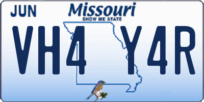 MO license plate VH4Y4R