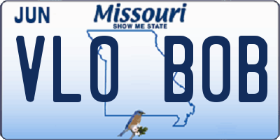 MO license plate VL0B0B
