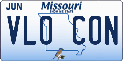 MO license plate VL0C0N