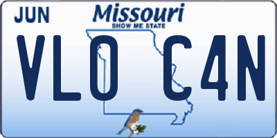MO license plate VL0C4N
