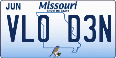 MO license plate VL0D3N