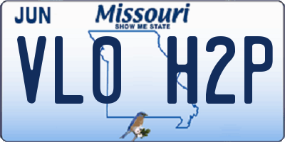 MO license plate VL0H2P
