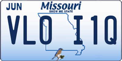 MO license plate VL0I1Q