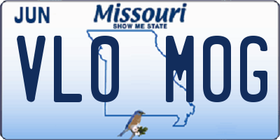 MO license plate VL0M0G