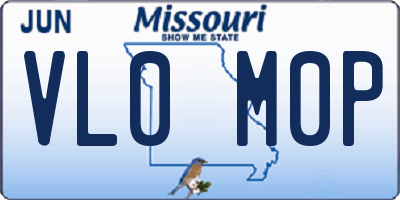 MO license plate VL0M0P