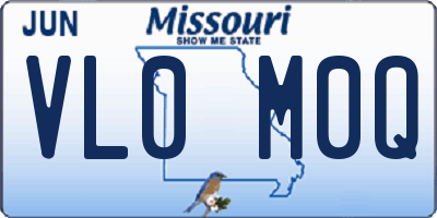 MO license plate VL0M0Q