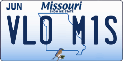 MO license plate VL0M1S