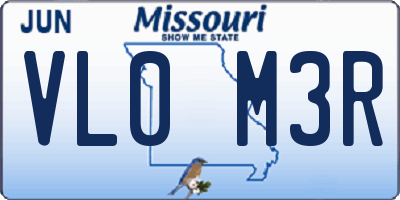MO license plate VL0M3R