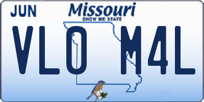 MO license plate VL0M4L
