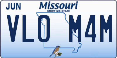 MO license plate VL0M4M