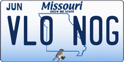 MO license plate VL0N0G