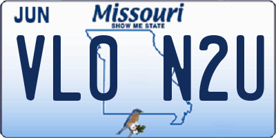 MO license plate VL0N2U