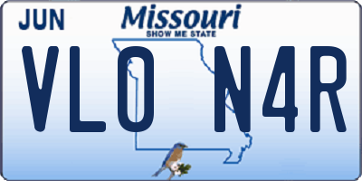MO license plate VL0N4R