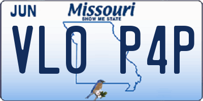 MO license plate VL0P4P