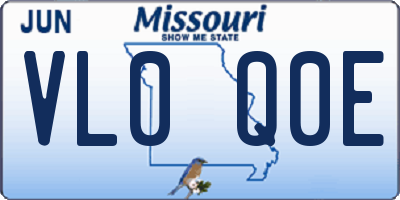 MO license plate VL0Q0E