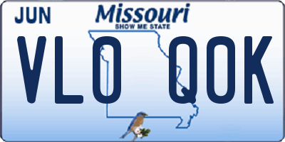 MO license plate VL0Q0K