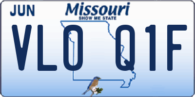 MO license plate VL0Q1F