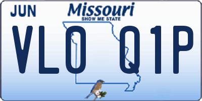 MO license plate VL0Q1P