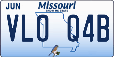 MO license plate VL0Q4B