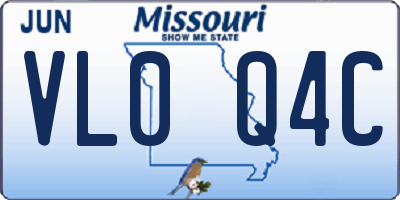 MO license plate VL0Q4C