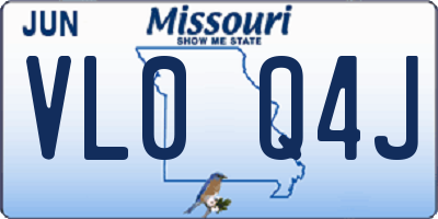 MO license plate VL0Q4J