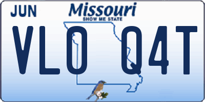 MO license plate VL0Q4T