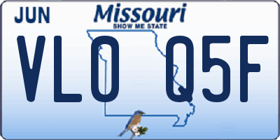 MO license plate VL0Q5F