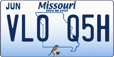 MO license plate VL0Q5H