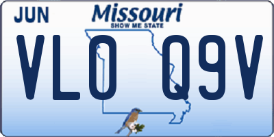 MO license plate VL0Q9V
