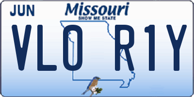 MO license plate VL0R1Y