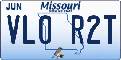 MO license plate VL0R2T