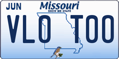 MO license plate VL0T0O