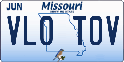 MO license plate VL0T0V