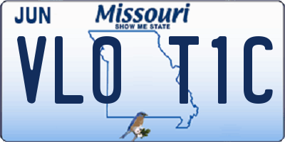 MO license plate VL0T1C