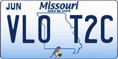 MO license plate VL0T2C
