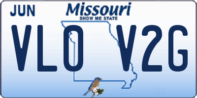MO license plate VL0V2G