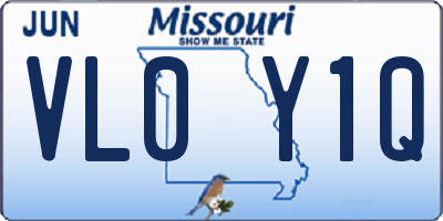 MO license plate VL0Y1Q
