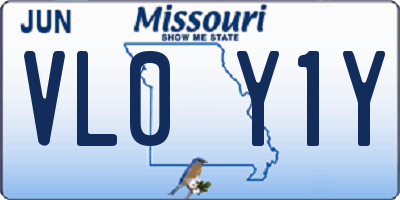 MO license plate VL0Y1Y
