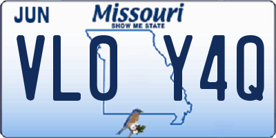 MO license plate VL0Y4Q