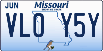 MO license plate VL0Y5Y