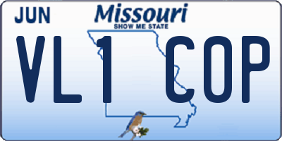 MO license plate VL1C0P