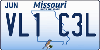 MO license plate VL1C3L