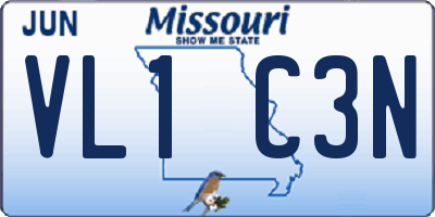 MO license plate VL1C3N