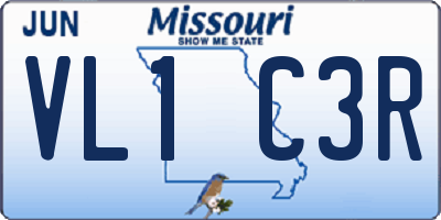 MO license plate VL1C3R