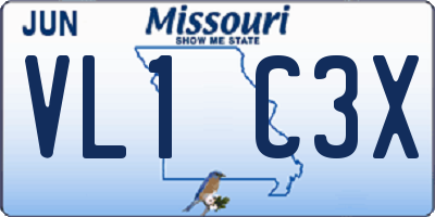 MO license plate VL1C3X