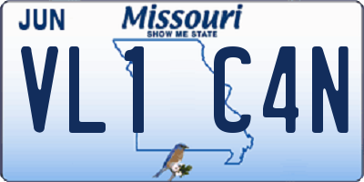 MO license plate VL1C4N