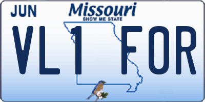 MO license plate VL1F0R