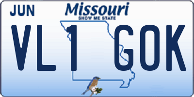 MO license plate VL1G0K